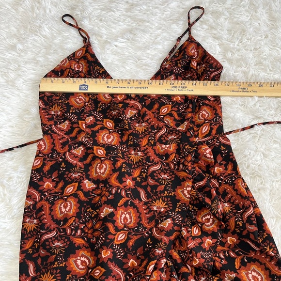 Free People | Night Rhythm Floral Print Wrap Mini Dress - Picture 6 of 8